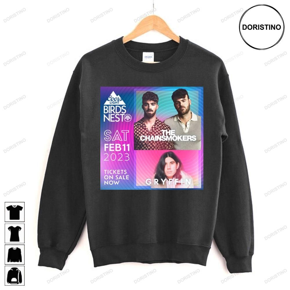 Coors Light Birds Nest The Chainsmokers Gryffin Limited Edition T-shirts